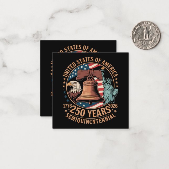 America 250 Years Card (Front/Back In Situ)