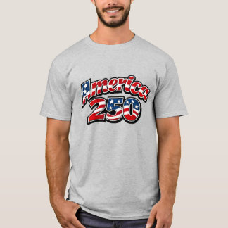 America 250 Years Celebration with Stars & Stripes T-Shirt