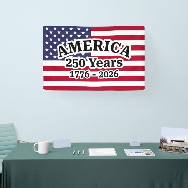 America 250 Years Flag Banner (Tradeshow)