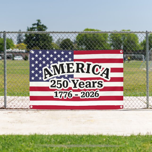America 250 Years Flag Banner (Insitu)