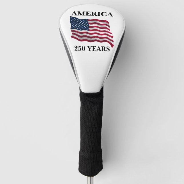 America 250 Years Flag Golf Head Cover (Front)