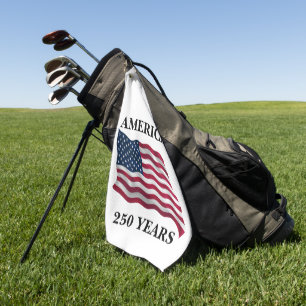 America 250 Years Flag Golf Towel