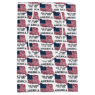 America 250 Years Flag Medium Gift Bag