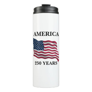 America 250 Years Flag Thermal Tumbler