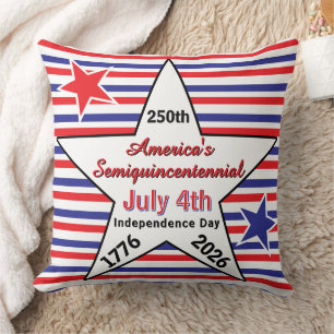 America 250 Years Freedom Brave Throw Pillow