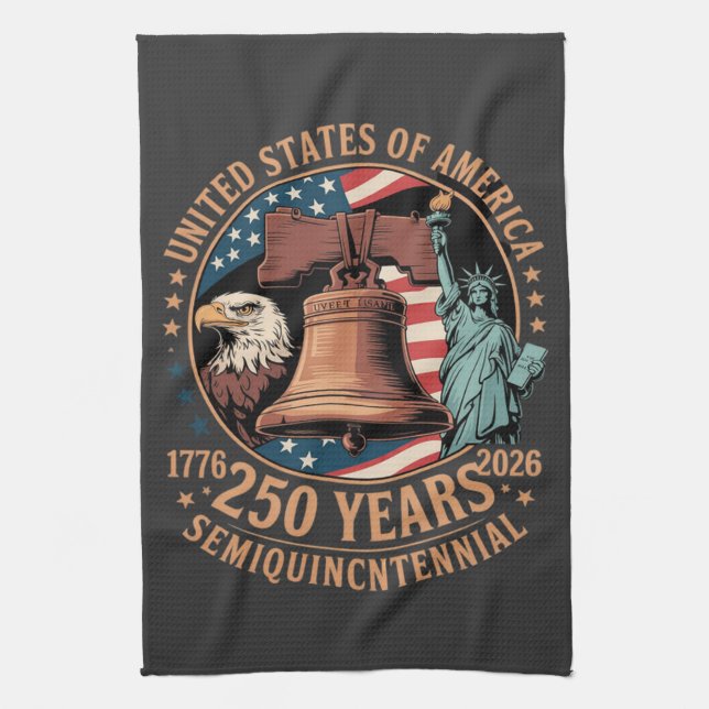 America 250 Years Kitchen Towel (Vertical)