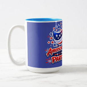 America 250 Years Later Still the Party Starter Sh Two-Tone Coffee Mug