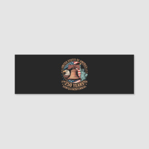 America 250 Years Name Tag