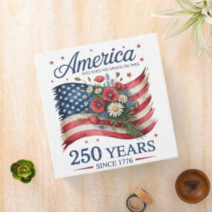 America 250 Years of Freedom 1776 2026 Binder