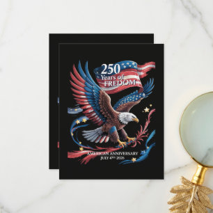 America 250 Years of Freedom 1776-2026 Thank You Card