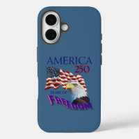 America 250 Years of Freedom Flag with Bald Eagle