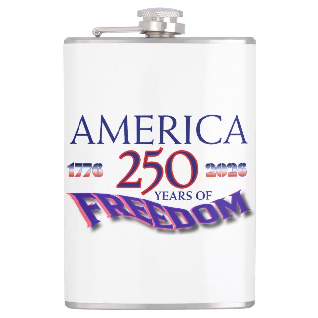 AMERICA 250 YEARS OF FREEDOM HIP FLASK (Front)
