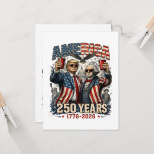 America 250 Years Patriotic Celebration Invitation