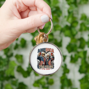 America 250 Years Patriotic Celebration Keychain