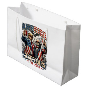America 250 Years Patriotic Celebration Large Gift Bag