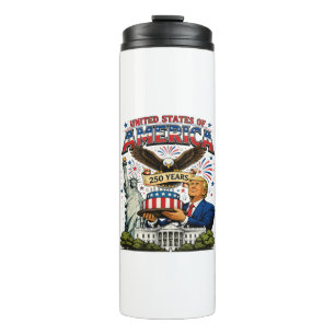 America 250 Years Patriotic Eagle Celebration Thermal Tumbler