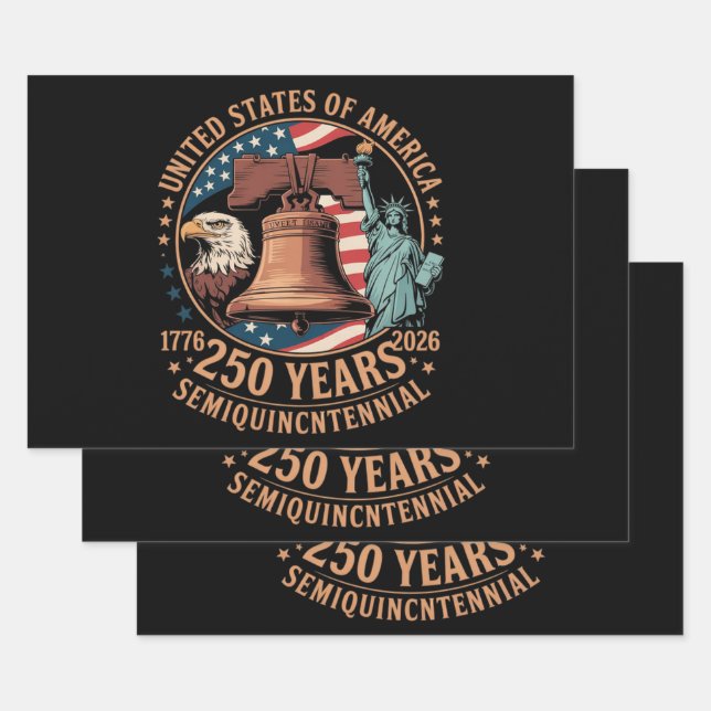 America 250 Years Wrapping Paper Sheet (Set)