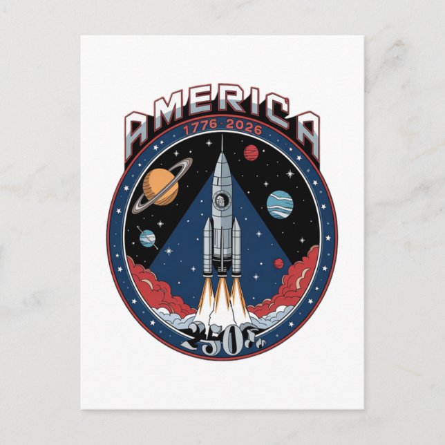America 250th 1776 2026 postcard (Front)