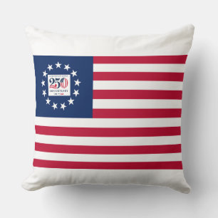 America 250th Anniversary Betsy Ross Flag Pillow