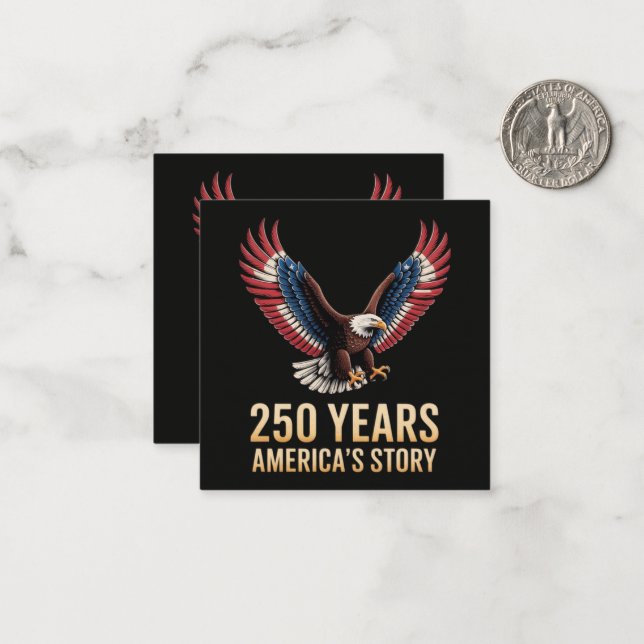 America 250th Anniversary Card (Front/Back In Situ)