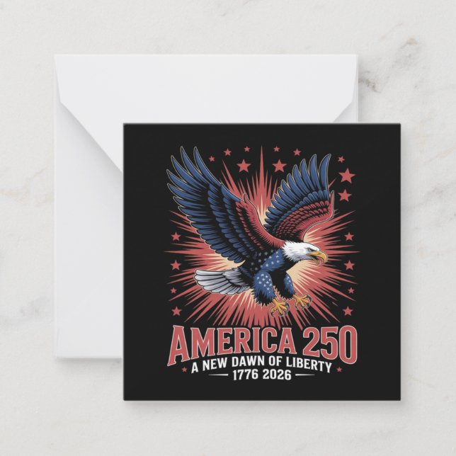 America 250th Anniversary  Card (Front)