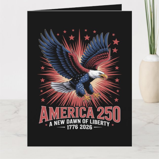 America 250th Anniversary  Card (Front)