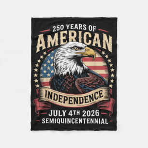America 250th Anniversary Celebration 250 Years Am Fleece Blanket