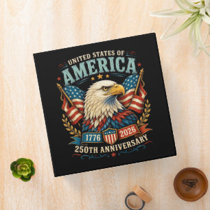America 250th Anniversary Celebration Eagle Binder