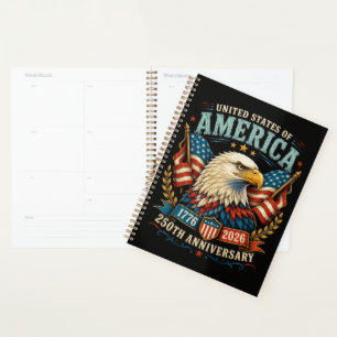 America 250th Anniversary Celebration Eagle Planner