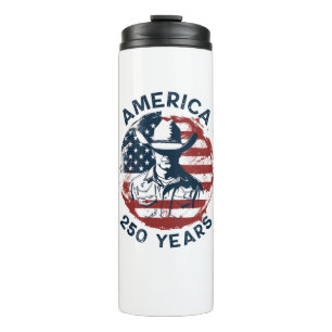 America 250th Anniversary Cowboy 1776-2026 Thermal Tumbler