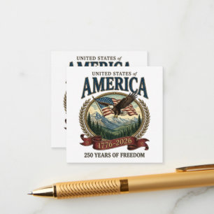America 250th Anniversary Enclosure Card