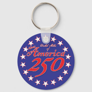 America 250th Anniversary Keychain