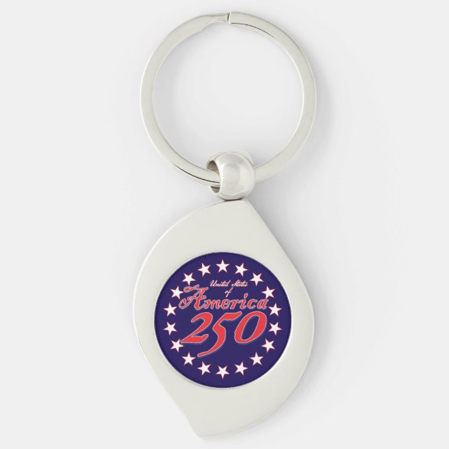 America 250th Anniversary Keychain (Front)