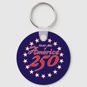 America 250th Anniversary Keychain
