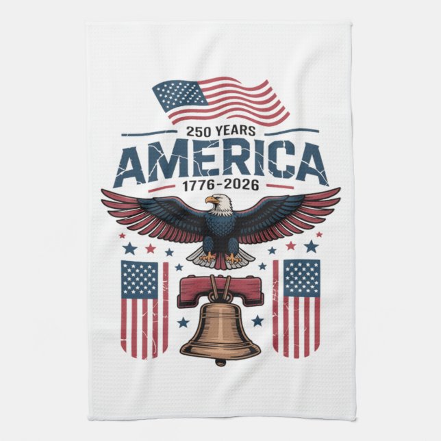america 250th anniversary kitchen towel (Vertical)