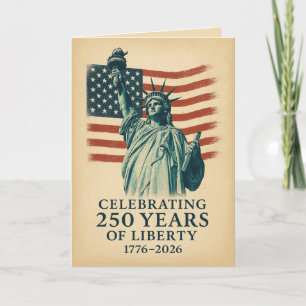 America 250th Anniversary Liberty Invitation 