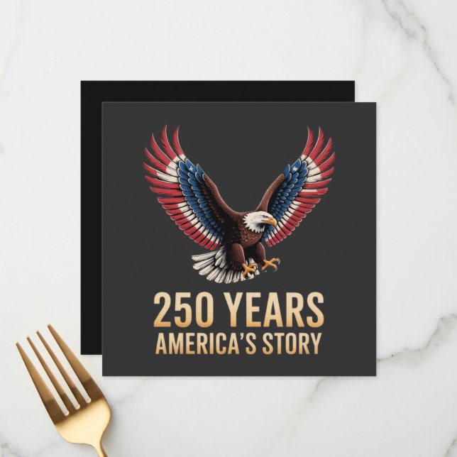 America 250th Anniversary Menu (Front/Back In Situ)