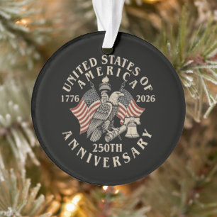 America 250th Anniversary Ornament