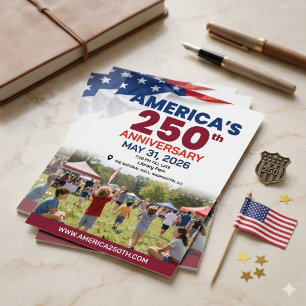 America 250th Anniversary Patriotic Gala  Invitation