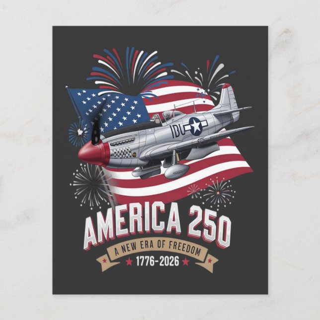 America 250th Anniversary Plane Flyer (Front)