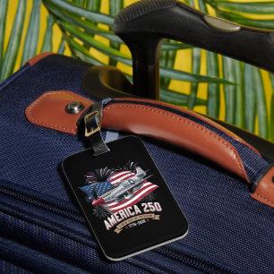 America 250th Anniversary Plane Luggage Tag