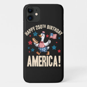 America 250Th Anniversary Silly Patriotic Goose iPhone 11 Case