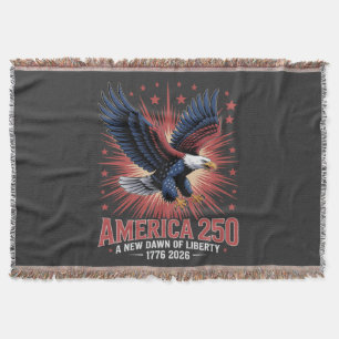 America 250th Anniversary Throw Blanket