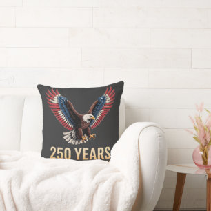America 250th Anniversary Throw Pillow