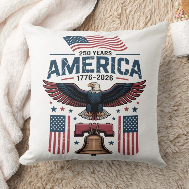 america 250th anniversary throw pillow (Blanket)