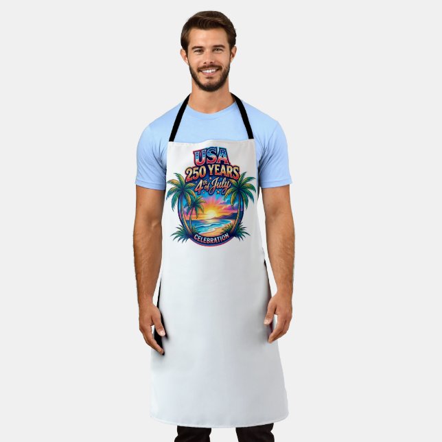 America 250th anniversary USA Palm Beach Apron (Worn)