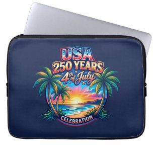 America 250th anniversary USA Palm Beach Laptop Sleeve