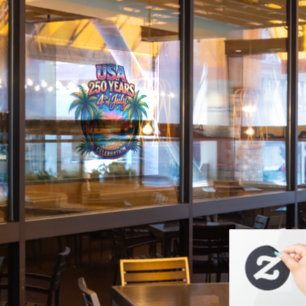 America 250th anniversary USA Palm Beach Window Cling