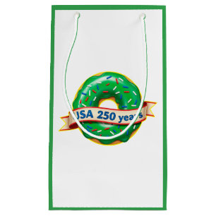 America 250th anniversary USA with sweet doughnut Small Gift Bag