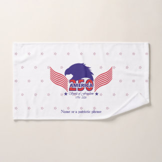 America 250th-Spirit of Freedom-  On White Bath Towel Set